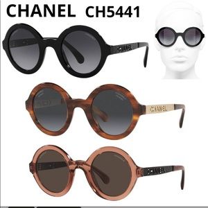 🖤$505. Chanel Campaign Style Black Round w/ cut it Chanel on arms. New W/ Tag!